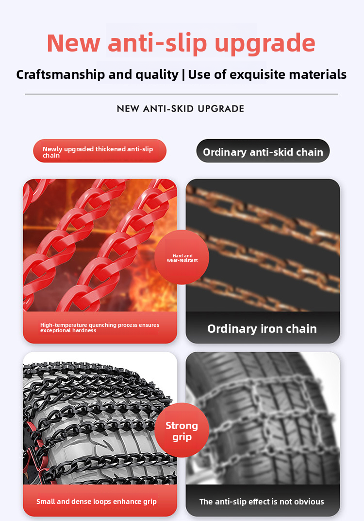 Premium New Cross-Border SUV Off-Road Sedan Universal Car Tire Anti-Slip Chains Factory_autovado.com