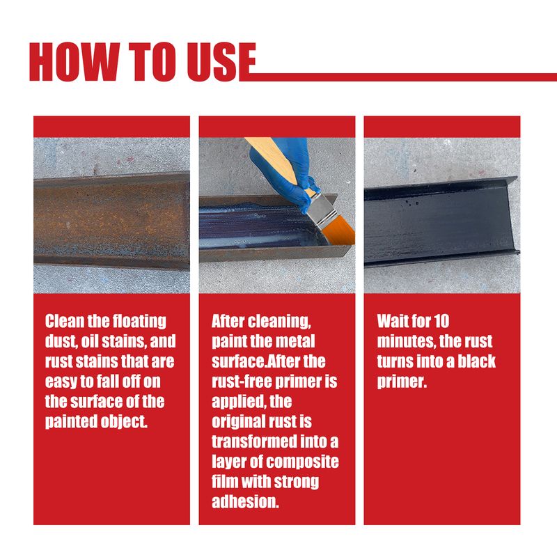 Rayhong Rust Resistant Primer Rust Free Primer Automobile Rust Conversion Agent Metal Refurbishing Pine Rust Resistant And Water Repellent_autovado.com