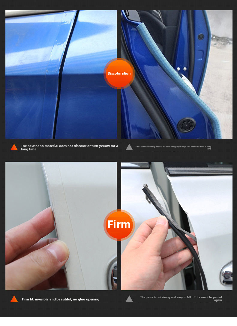 Car Threshold Anti Stepping Sticker, Car Mounted Invisible Transparent Bumper, Anti-collision Strip, Body Protection,_autovado.com