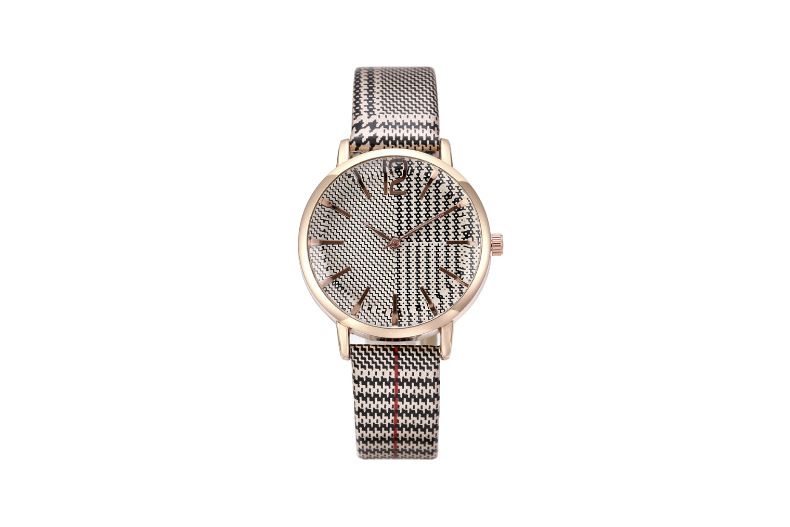 Fashion Digital Plaid Women's Watch Women's Watch Belt Women's Quartz Watch Multicolor Choice_autovado.com