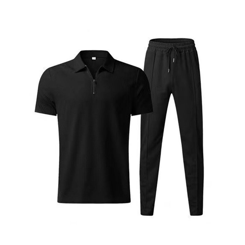 Men's Clothing Casual Men Fashion Men's POLO Shirt Suit Trendy Casual Sports Suit_autovado.com