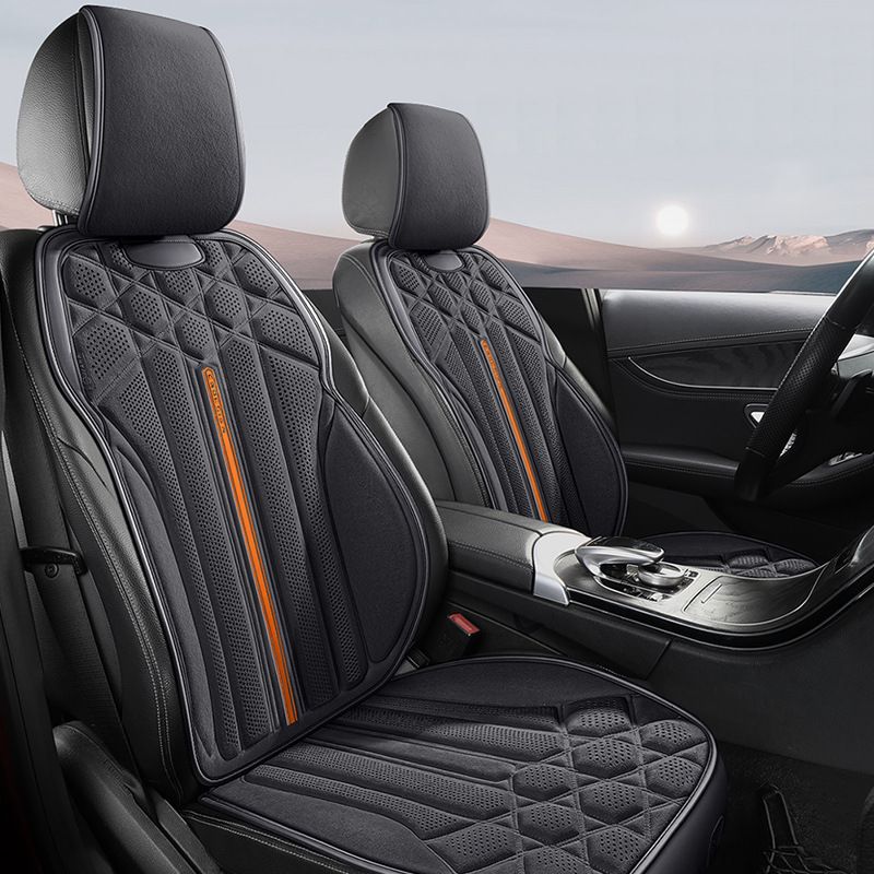 New Four Seasons universal car cushion car seat cover autumn and winter plush seat cushion suede saddle cushion breathable car cushion_autovado.com