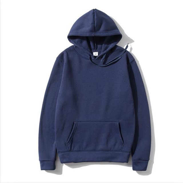 Men's Clothing heavy large size solid color hooded sweatshirt hoodie sweatshirt _autovado.com