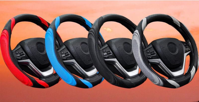 Fashionable Stitching Of Steering Wheel Available In All Seasons, Leather , Concave And Convex Massage, Car Handle_autovado.com