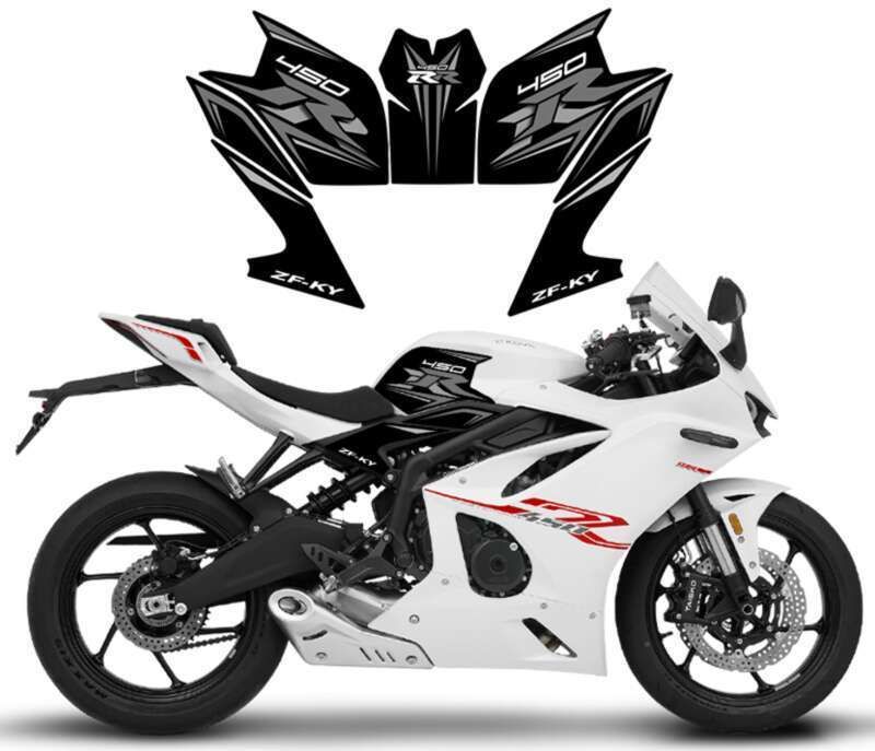 Suitable For Kaiyue 450RR Fuel Tank Wear And Anti Slip Fishbone Protective Sticker, Decorative Decal Print, Modified_autovado.com