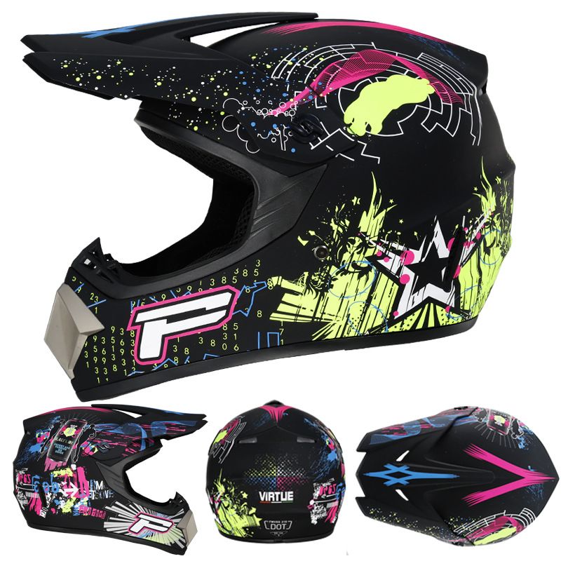 Electric beach Cross country helmet Mountain downhill cool full helmet kids teen kart helmet_autovado.com