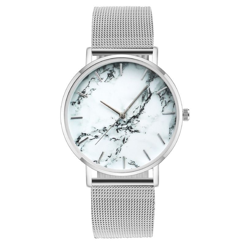 fashion marbling men's watch men's watch with mesh quartz watch men's watch_autovado.com