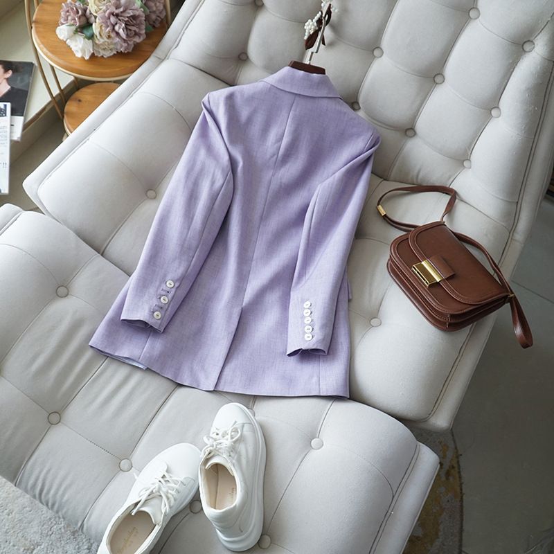 Women's Clothing warm spring healing color shimmer texture pieces heavy industry slim silhouette suit_autovado.com