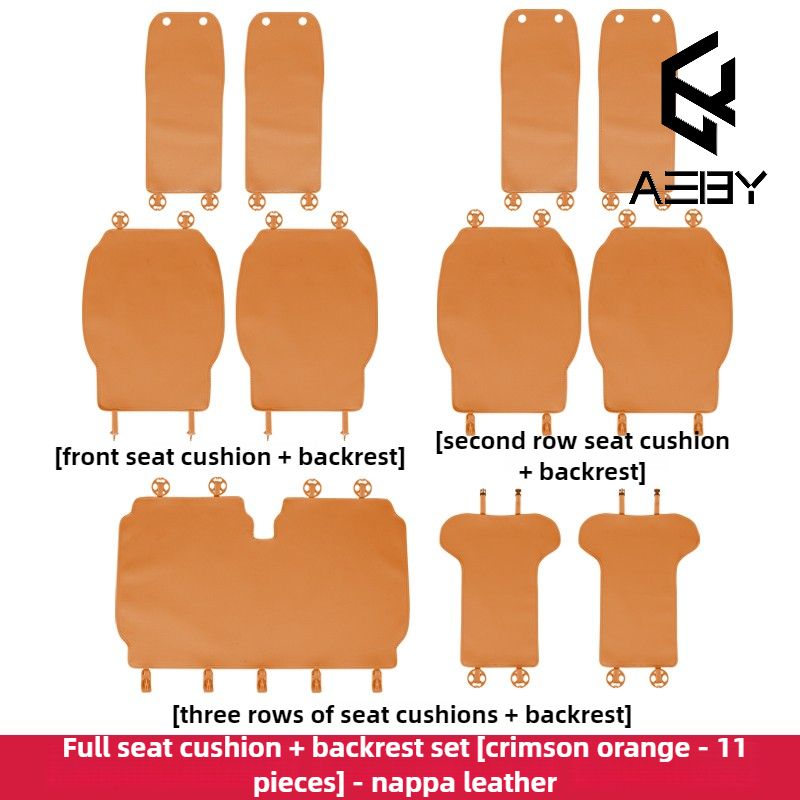 AEBY For Leapmotor C10/C16 2024-2026 Car Seat Cushion Backrest Set Custom Fit Breathable Anti-slip Bottom Easy Install_autovado.com