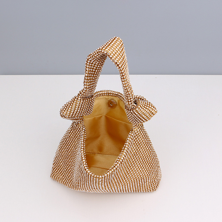 Internet celebrity popular rhinestone handbag dinner bag ladies dress versatile bag European and American banquet evening bag_autovado.com