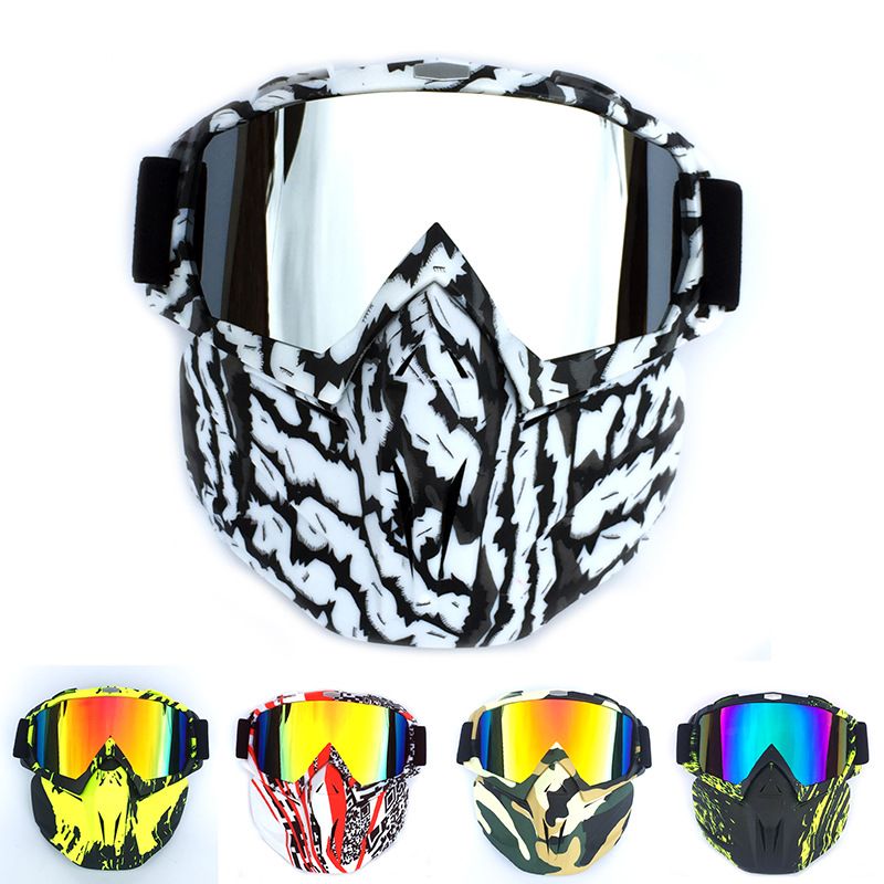 Face Shield Off-Road Motorcycle Racing Outdoor Riding Glasses Ski Goggles_autovado.com