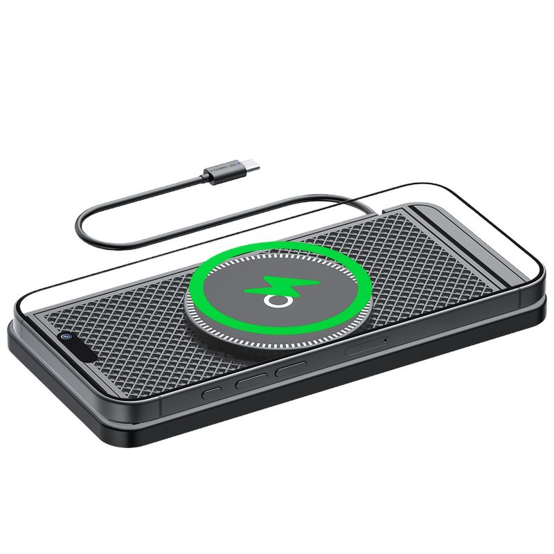 D10Mag Car Wireless Charger With Anti-Slip Mat For Magnetic Phones_autovado.com