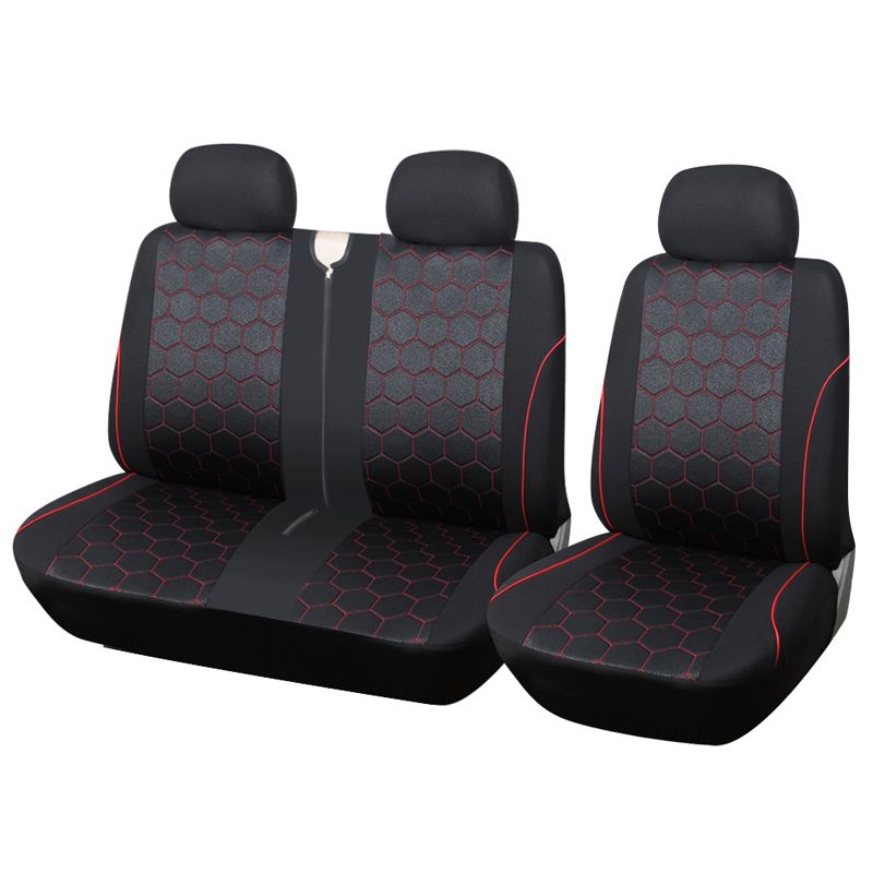 Universal 2+1Heavy Duty Van Seat Covers With Soccer Print Fits Most Trucks,For Nissan Primastar,For Vauxhall Vivaro,For_autovado.com