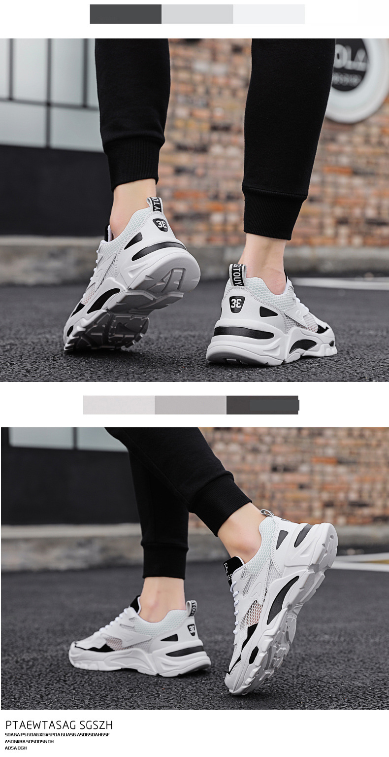 2024 summer mesh shoes men's shoes breathable hollow mesh small size young men's casual sports shoes running shoes_autovado.com