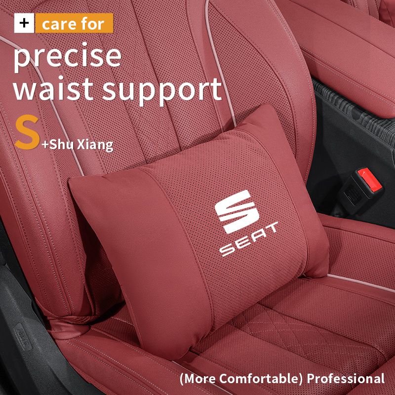 For FR Leon Ibiza Alhambra Arona Arosa Ateca Cordobe Exeo Tarraco Toledo Car Headrest Support Seat Soft Neck Pillow_autovado.com