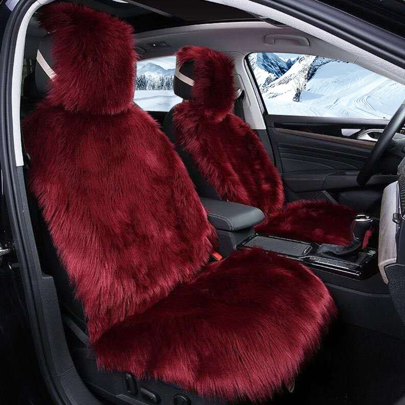 Plush Seat Cushion With Backrest Universal Seat Cushion Seat Cover_autovado.com