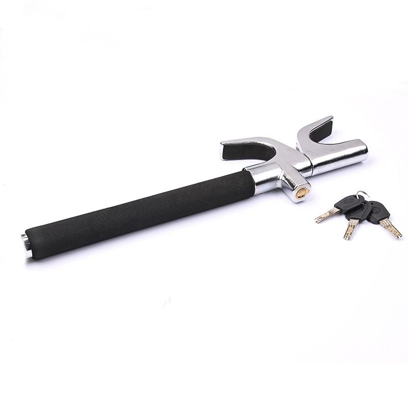 New Car Steering Wheel Multifunctional Adjustable Telescopic Security Anti-theft Thickened Window-breaking Metal_autovado.com