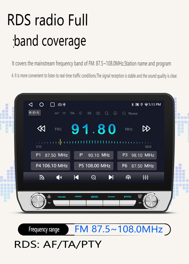 10.1" Universal Android Car Stereo With HD Backup Camera - 4G Octa-Core Touchscreen GPS Navigation System, Wireless CarPlay/Android Auto, Bluetooth 5_autovado.com