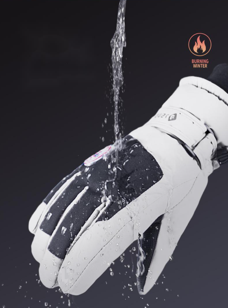 Winter skiing gloves, touch screen, motorcycle, plush insulation, thick riding, waterproof, windproof, cold resistant,_autovado.com