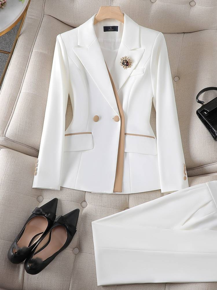 Women's Clothing Pink suit jacket professional temperament_autovado.com
