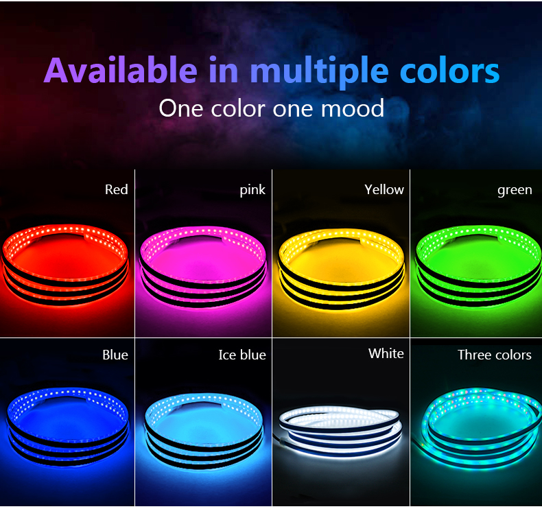 LED Car Hood Atmosphere Lght Strip Waterproof Auto Exterior Decoration Lighting Decorative Headlights Ambient Lamp 12V Universal_autovado.com