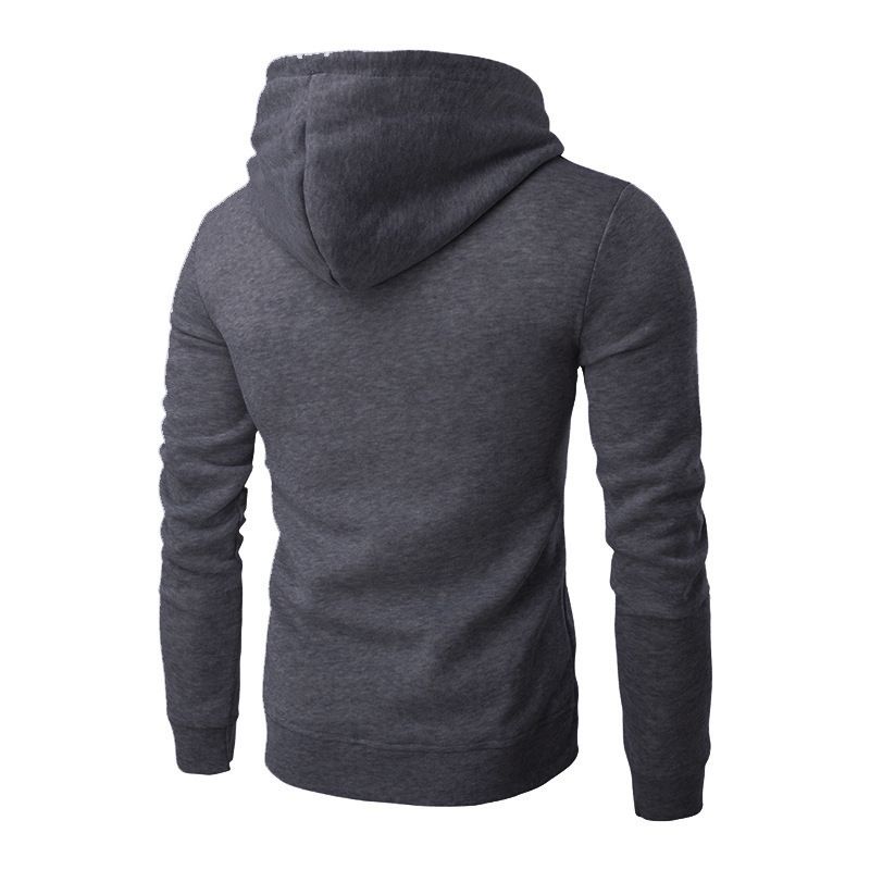 Men's Clothing warm sweatshirt hooded zipper sweatshirt men's slim sports casual sweatshirt_autovado.com