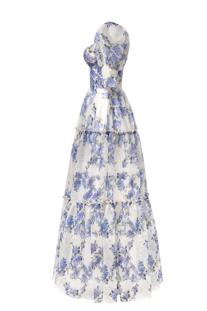 Women's Clothing fashionable organza fairy like long temperament evening dress _autovado.com