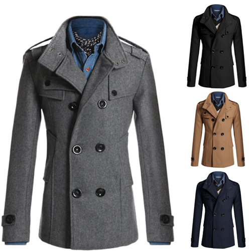 Men's trench coat Men's tweed coat for men_autovado.com