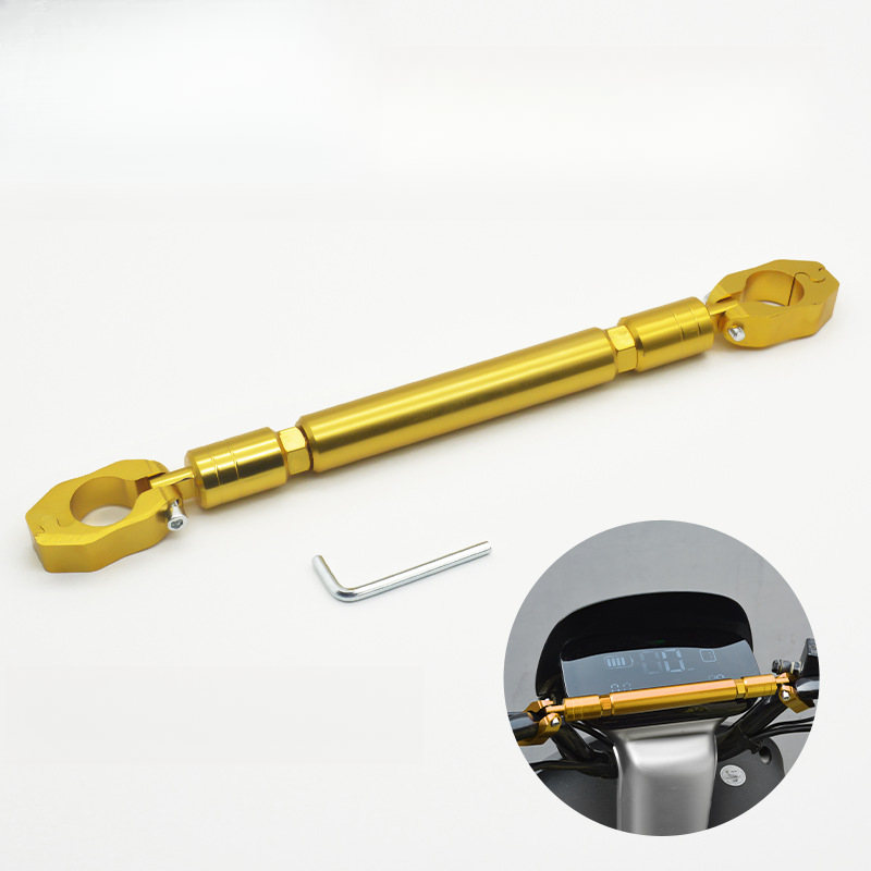 Motorcycle Modification Thickened Crossbar Extension Handlebar Balance Pull Rod Electric Vehicle Reinforced Headstock_autovado.com