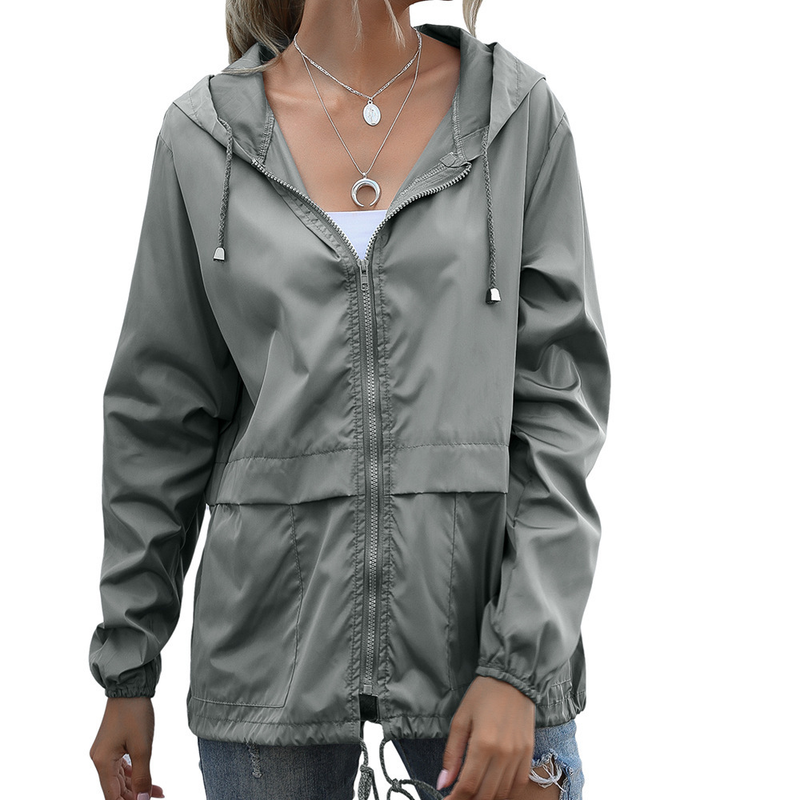 Women's Zipper Hoodie Lightweight Outdoor Hiking Raincoat Jacket Jacket Ready in Stock_autovado.com