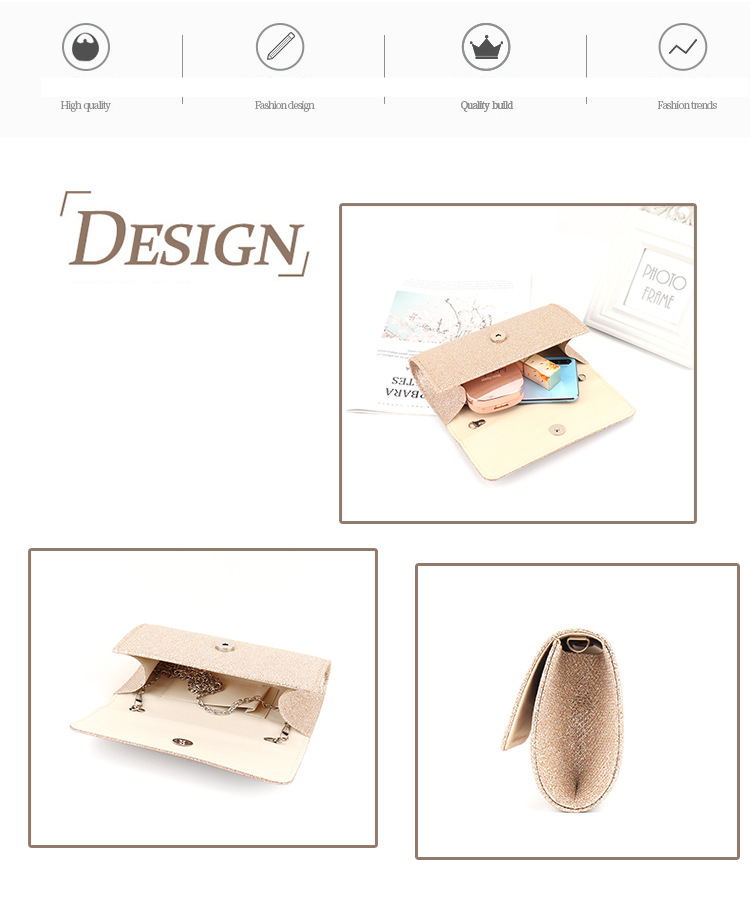 flash material evening bag acrylic envelope bag banquet evening bag gift bag handbag chain bag_autovado.com
