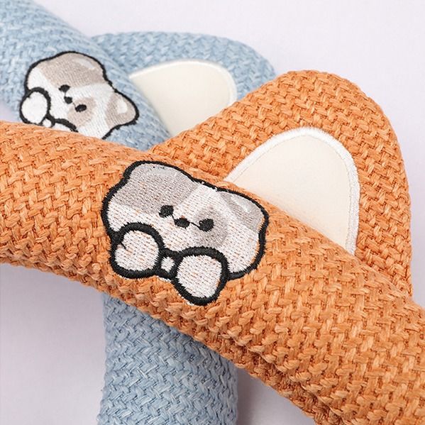 Cute New Steering Wheel Cover Summer Cotton And Breathable Four Seasons Universal Cartoon Comfortable Car Interior_autovado.com