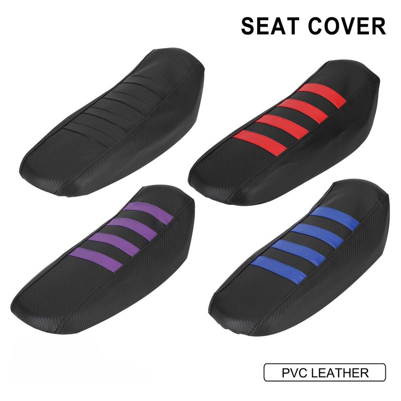 Premium Motorcycle Seat Cover - Extra Wide & Thick Padding, Universal Fit For Most Bikes, Non-Slip Grip (Red/Blue/Black/Purple)_autovado.com
