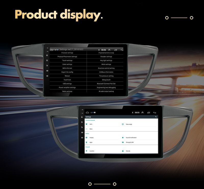 Suitable for 12 16 Honda CRV navigation smart Android large screen reversing image integrated machine _autovado.com