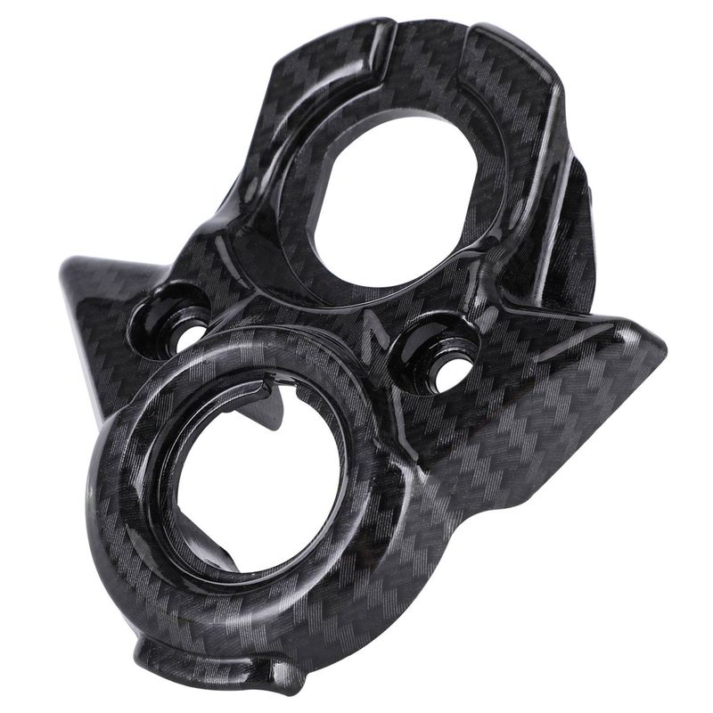 Universal Carbon Fiber Look Motorcycle Dashboard Cover Trim Accessory For Off-Road E-Bikes - J-20-QF Model (12x10x3cm)_autovado.com