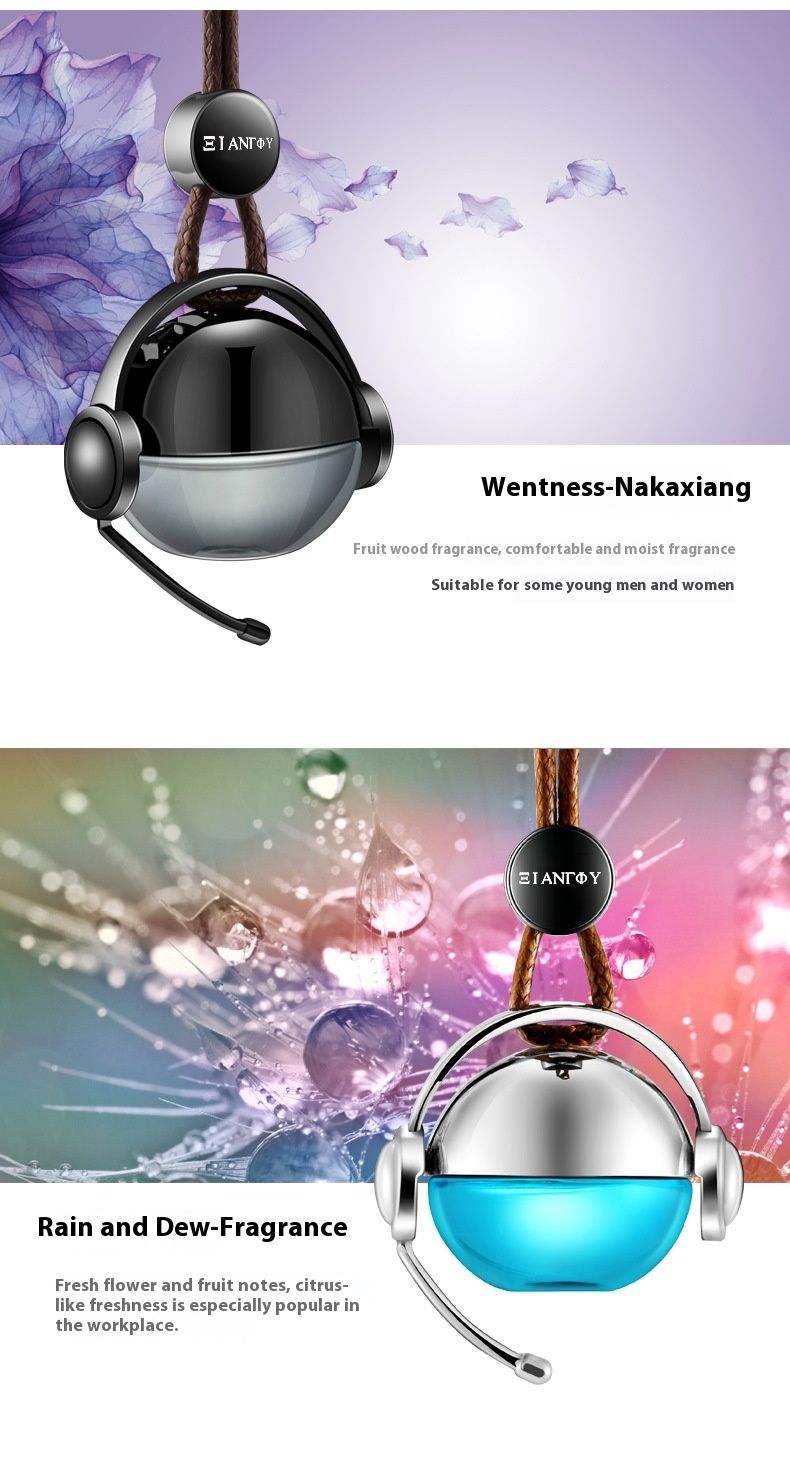 2024 New Creative Metal Pendant Car Perfume Pendant Car Perfume in Car Fragrance Bottle Essential Oil Fragrant Car Pendant_autovado.com