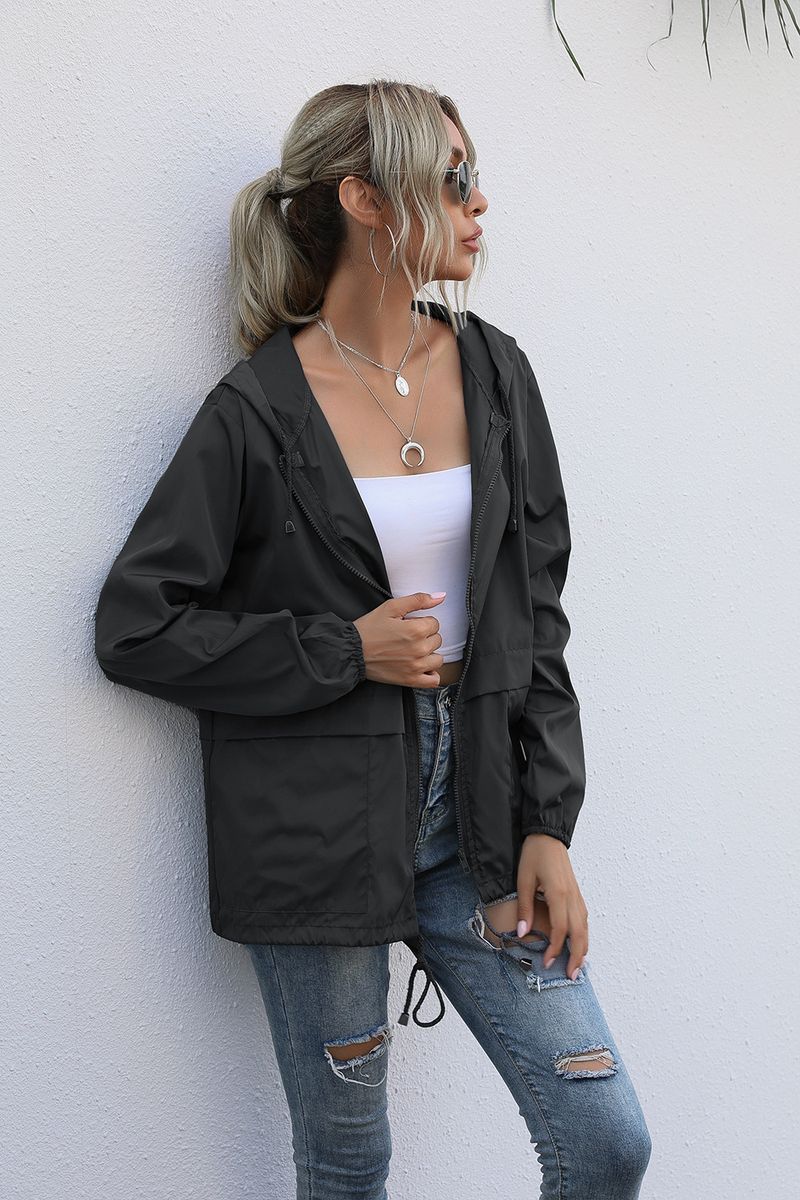 Women's Zipper Hoodie Lightweight Outdoor Hiking Raincoat Jacket Jacket Ready in Stock_autovado.com
