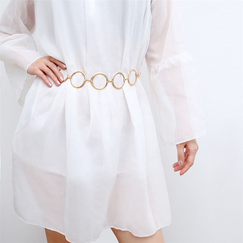 HOT Y2k Women's Fashion Cute Heart Shaped Metal Dress Jeans Chain Waistband Accessories Waist Belt for Women_autovado.com