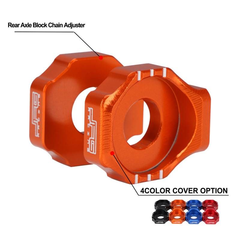 JFG J-2001 Motorcycle Chain Adjuster For Dirt Bike Rear Wheel - Universal Fit For Off-Road Modifications (Black/Red/Blue/Gold/Orange)_autovado.com