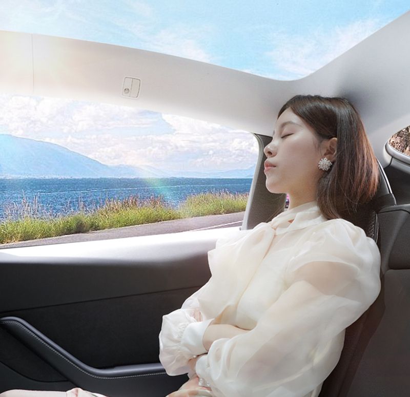 For Tesla Model Y/Model 3/2024 M3 Linen Cover Cushion Four Seasons Breathable And Comfortable Seat Car Interior_autovado.com