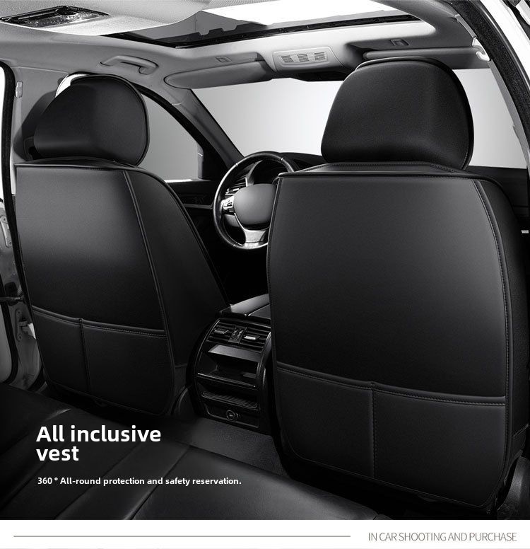 New Crown All-inclusive Full Leather Diamond Four Seasons Car Cushion Four Seasons Universal Dog Head Cartoon Car Seat Cover_autovado.com