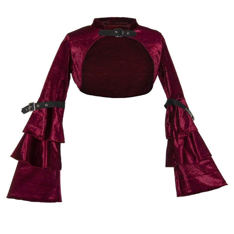 Women's Clothing Short slim dress coat Women's long sleeved small cape waistcoat Spring and autumn casual velvet small outerwear top_autovado.com
