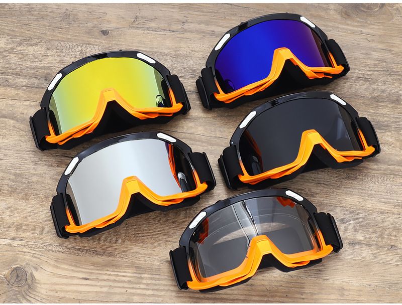 Motorcycle Goggles Off-Road Bike Windproof Sunglasses For Mountain Cycling Motocross Helmet Visor With Interchangeable Lenses_autovado.com