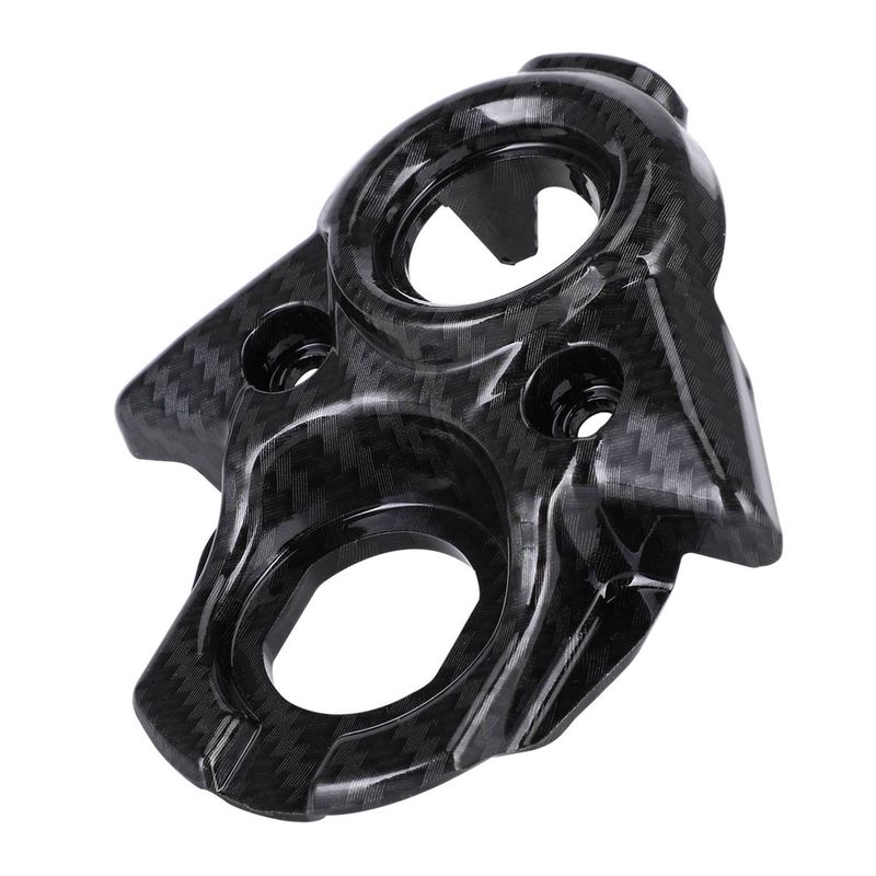 Carbon Fiber Pattern Motorcycle Dash Panel Cover - Universal Fit For Off-Road E-Bikes & Motorcycles (12x10x3cm)_autovado.com