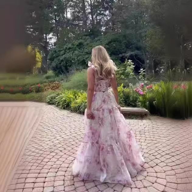 Women's Clothing fashion organza fairy long temperament evening dress_autovado.com