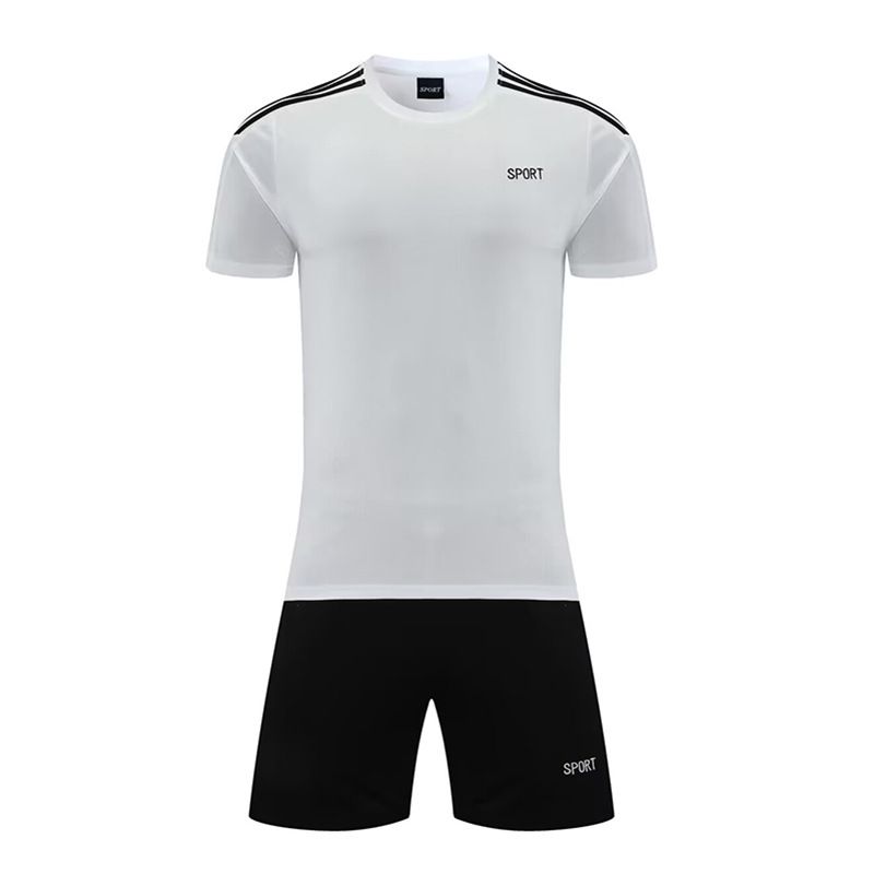 Men's Clothing training suit short-sleeved student sports football clothes printed summer new football suit suit men_autovado.com
