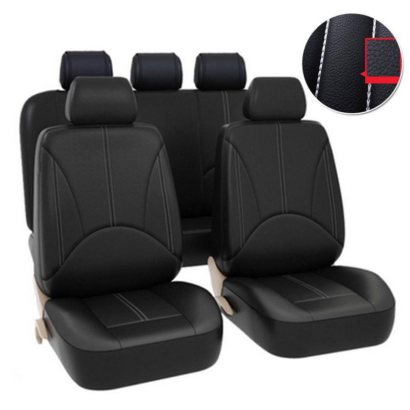 Car seat cover artificial leather four seasons universal cushion 5 seats car universal quality_autovado.com