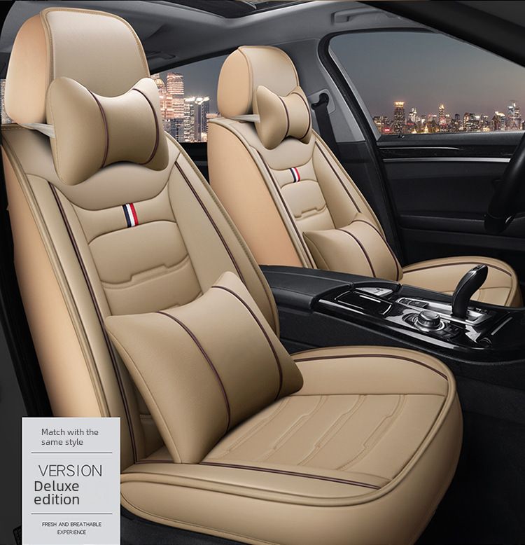 2021 new car seat cushion is suitable for overseas websites to send full leather seat cushion four seasons universal car cover wholesale_autovado.com
