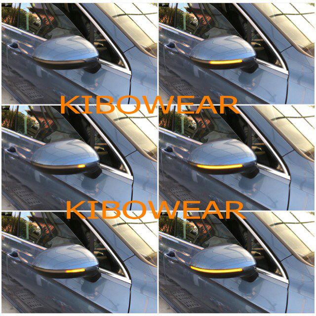 2pcs Dynamic LED Turn Signal For VW Golf MK8 VIII GTI R 8 GTD GTE Light Mirror Indicator 2020 2021 2022 Arrow 2023 2024_autovado.com