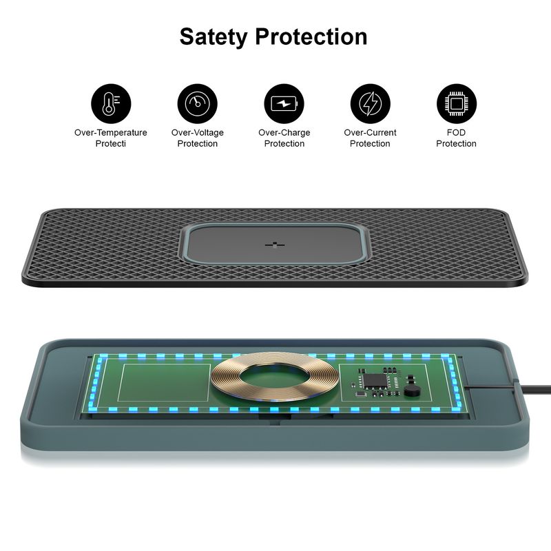 Atmosphere Light Emitting Car Phone Wireless Charger Suitable For_autovado.com